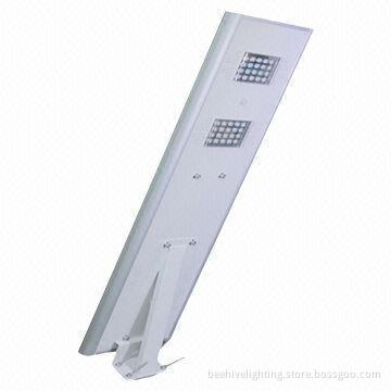 All-in-one integrated solar LED street light, 40W power with motion sensor